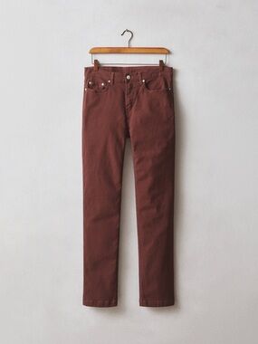 American Giant Rustic Red Skinny Jean Mid Rise Size 28